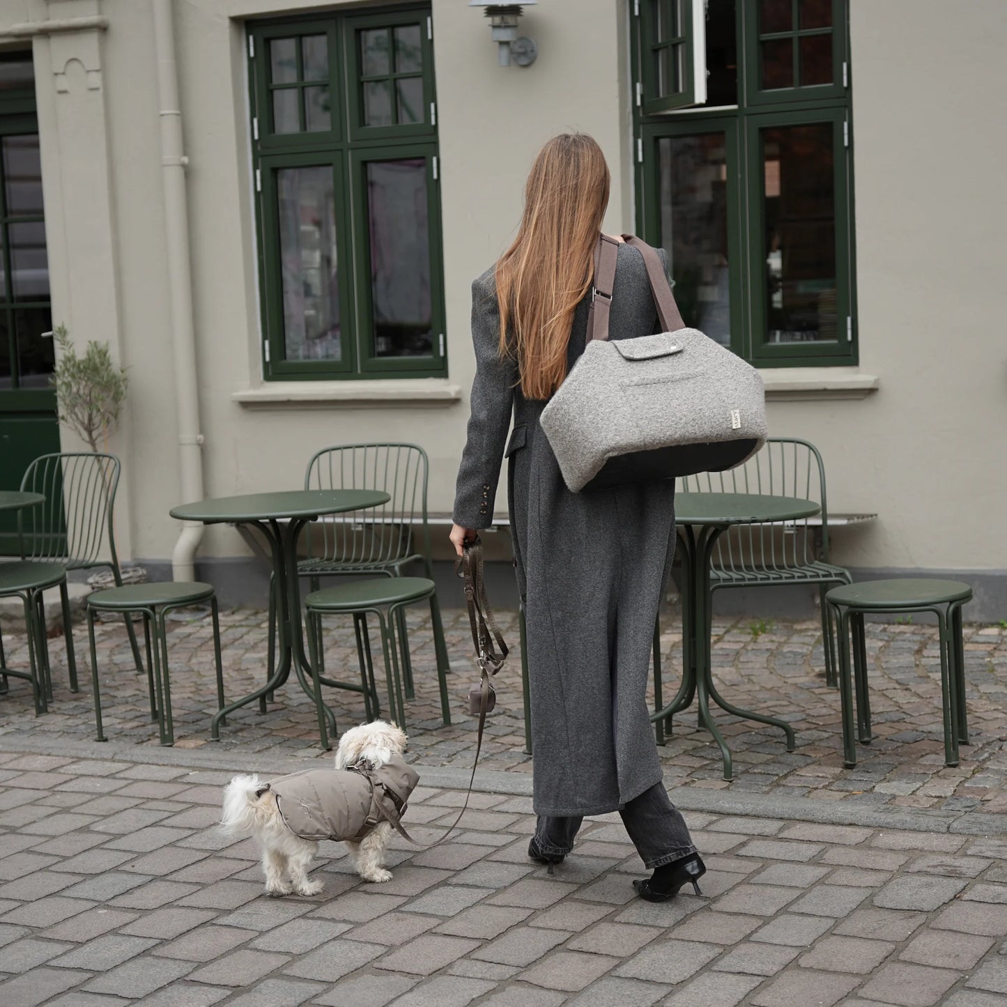 Dog carrier Curl taupe