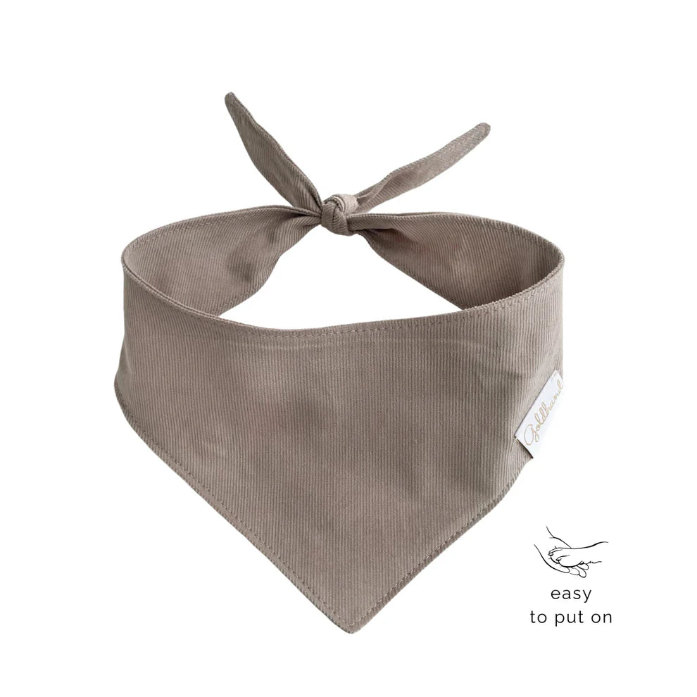 Hundehalstuch Cord sand