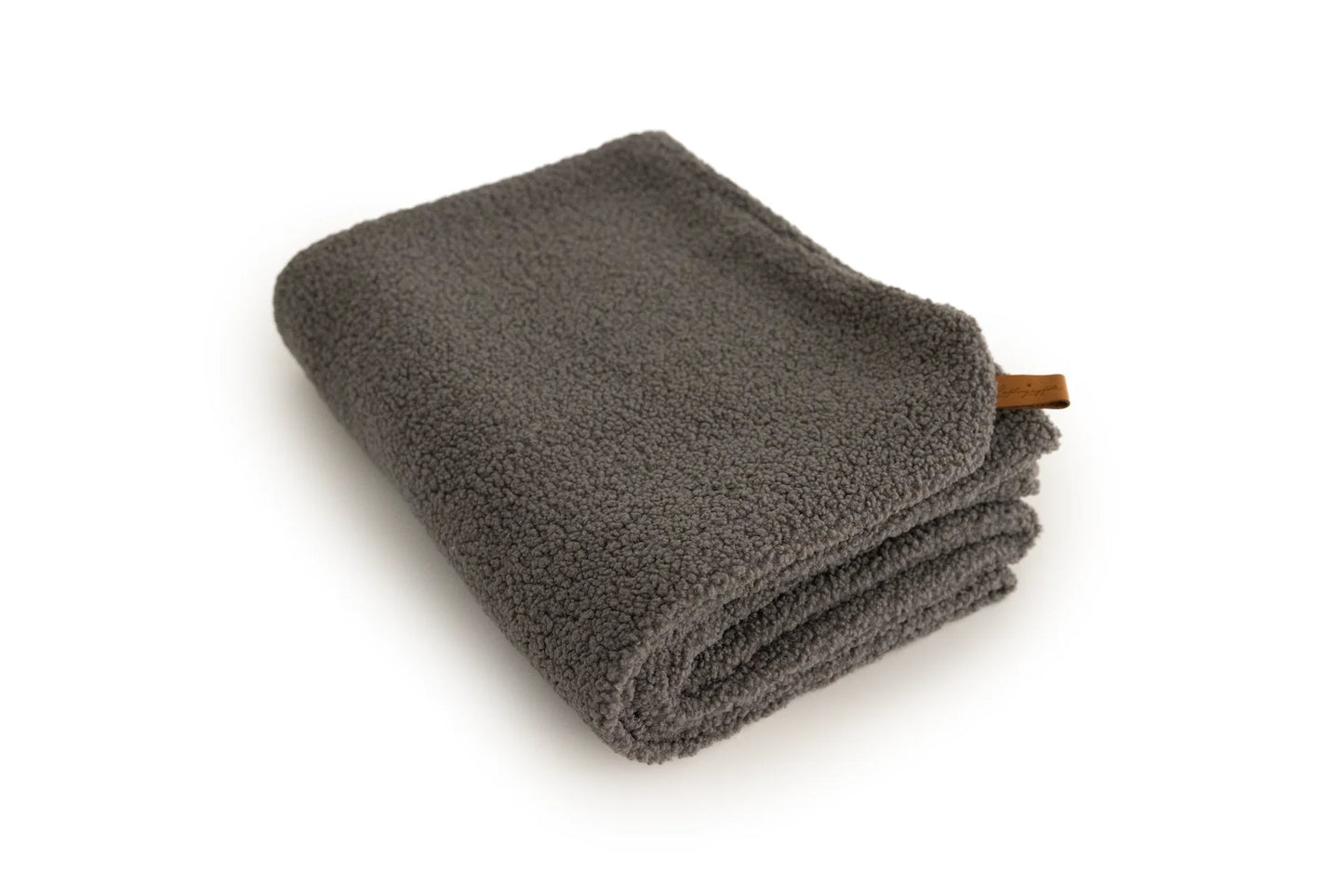 Oversize Hundedecke aus Teddy Anthrazit
