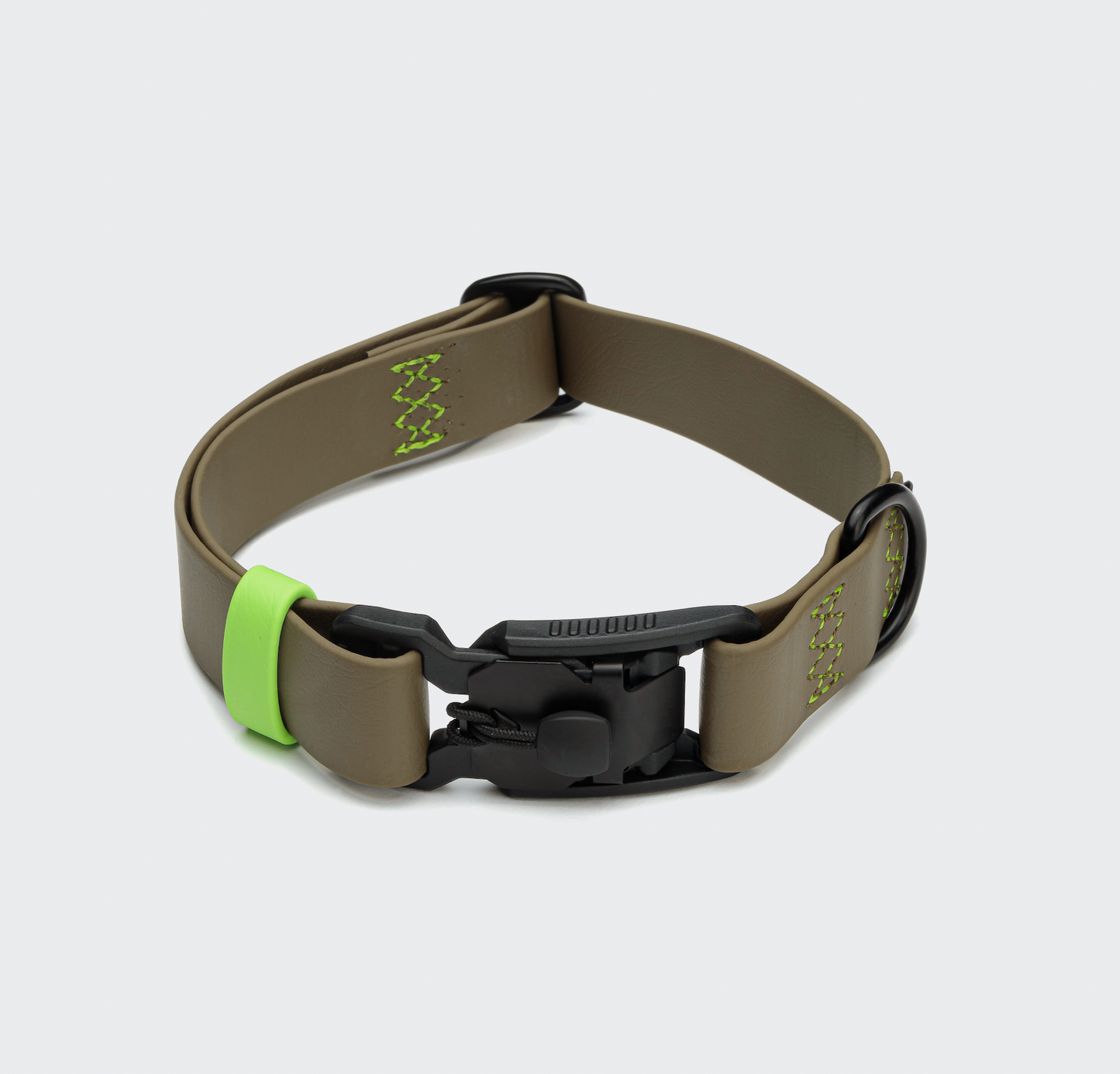 Hundehalsband BioThane Ipanema Olive-Neongrün