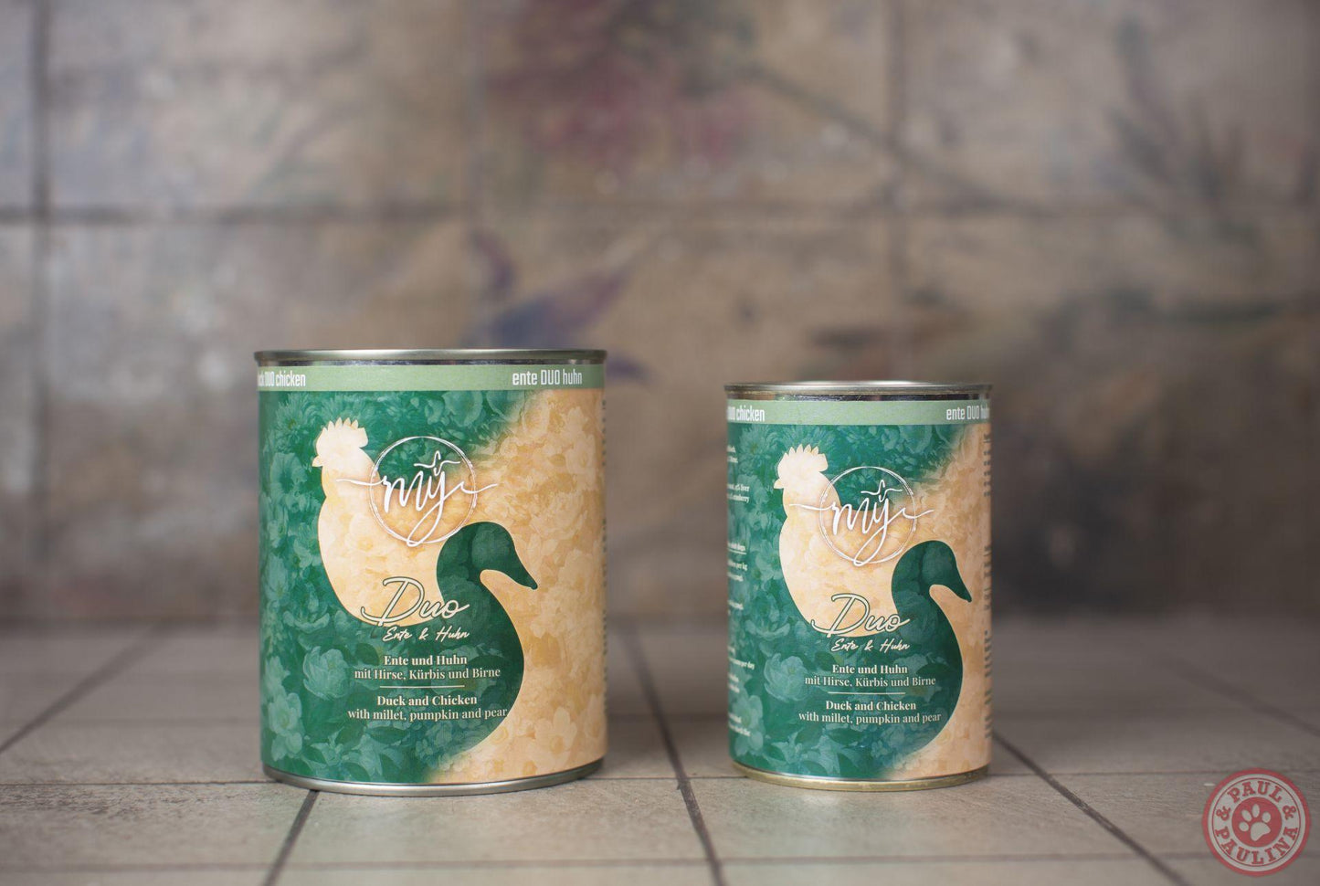 Nassfutter Duo Ente & Huhn mit Hirse, Kürbis und Birne