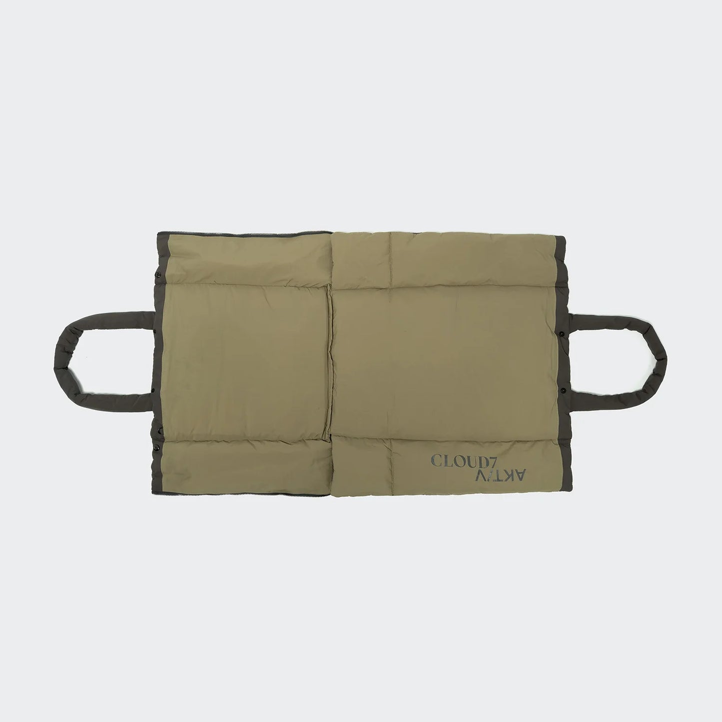 Hundereisebett & Tote Bag AKTIV Puffer Dark Grey/Khaki