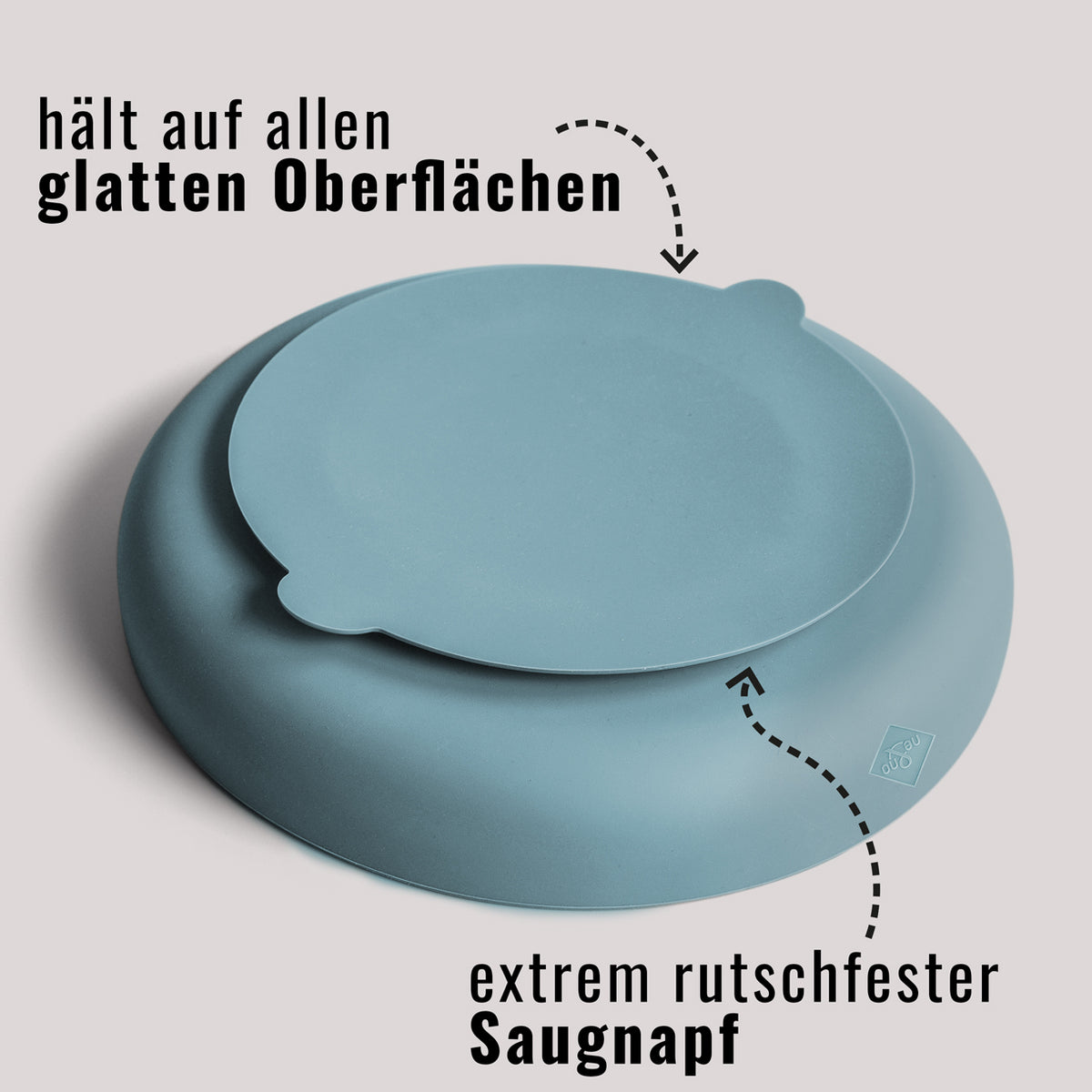 Anti-Schlingnapf in Steel Blue