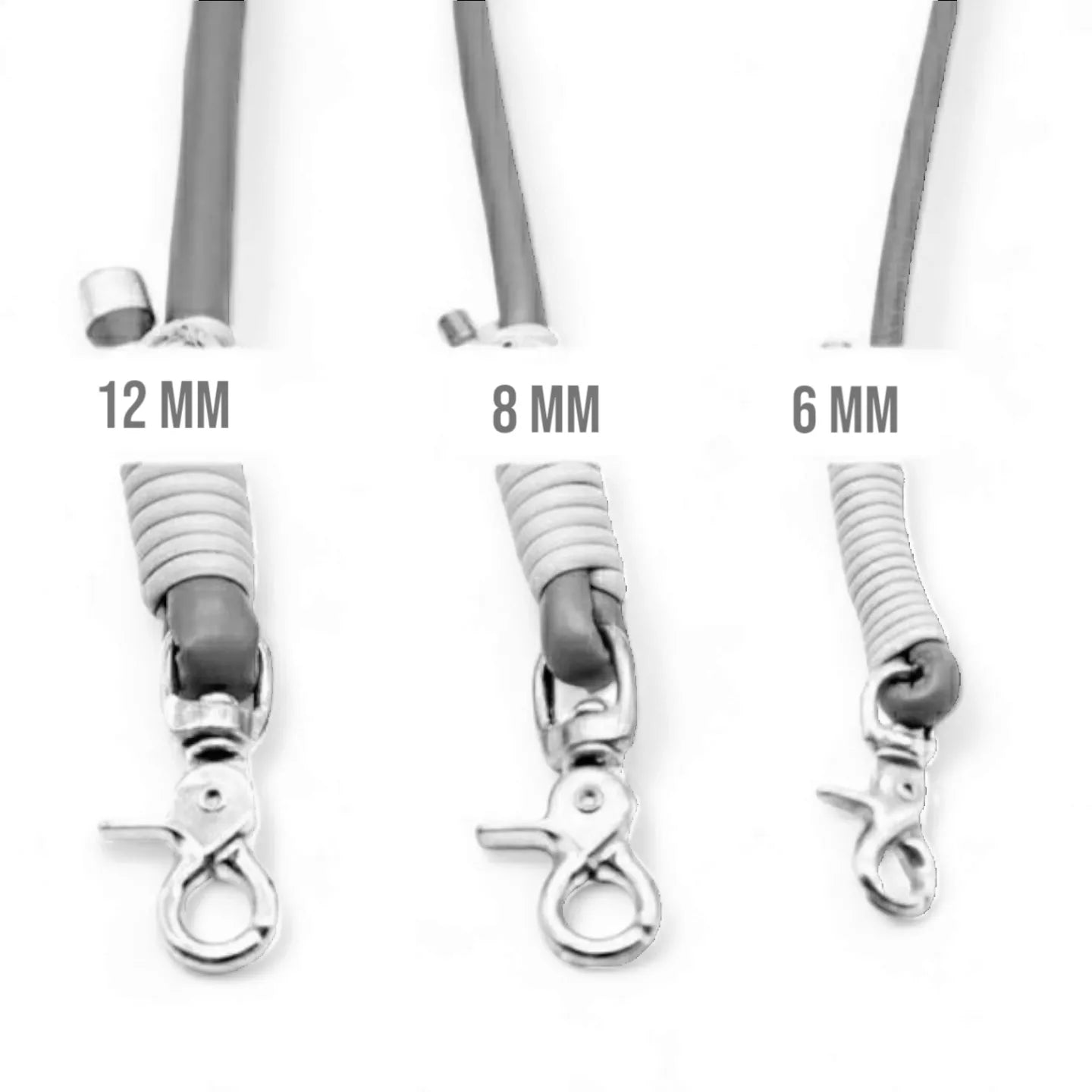 Leine aus Nappaleder in Taupe Rosé Champagner