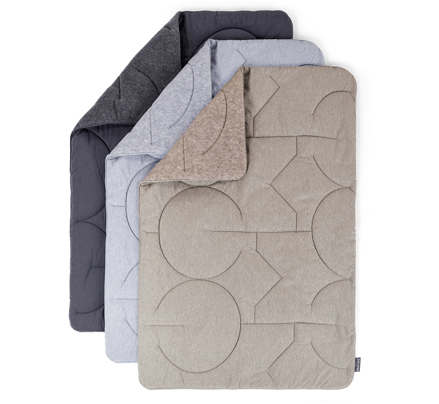 MiaCara Linea Steppdecke in Kiesel