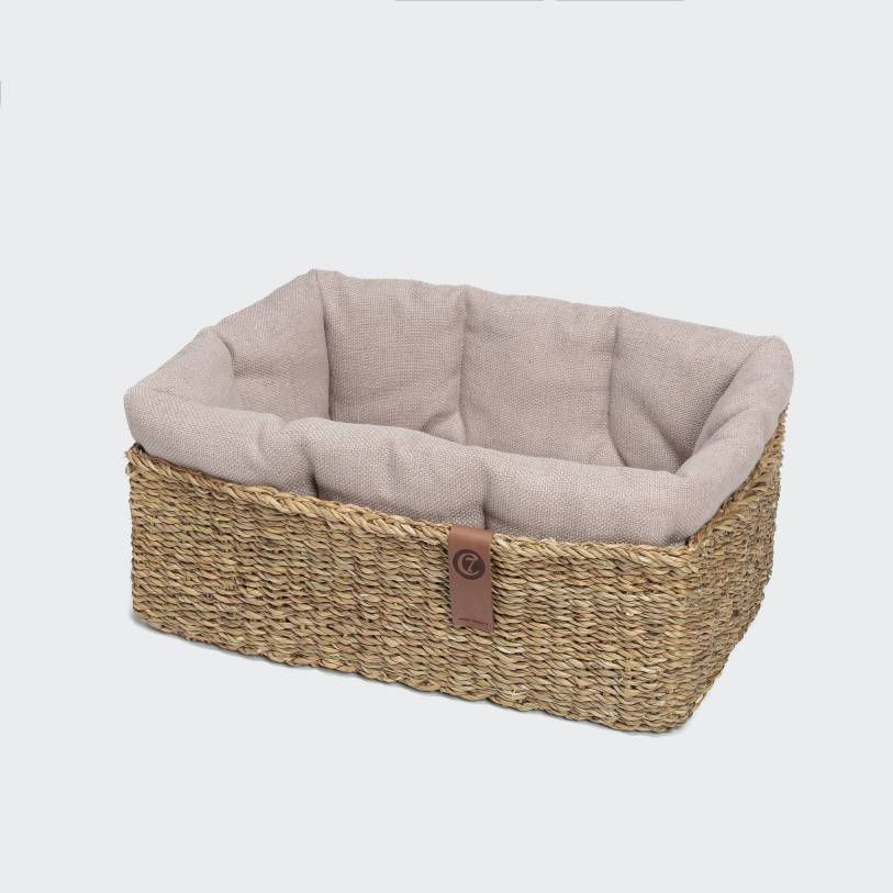 Hundekorb Hideaway Linen Rosé