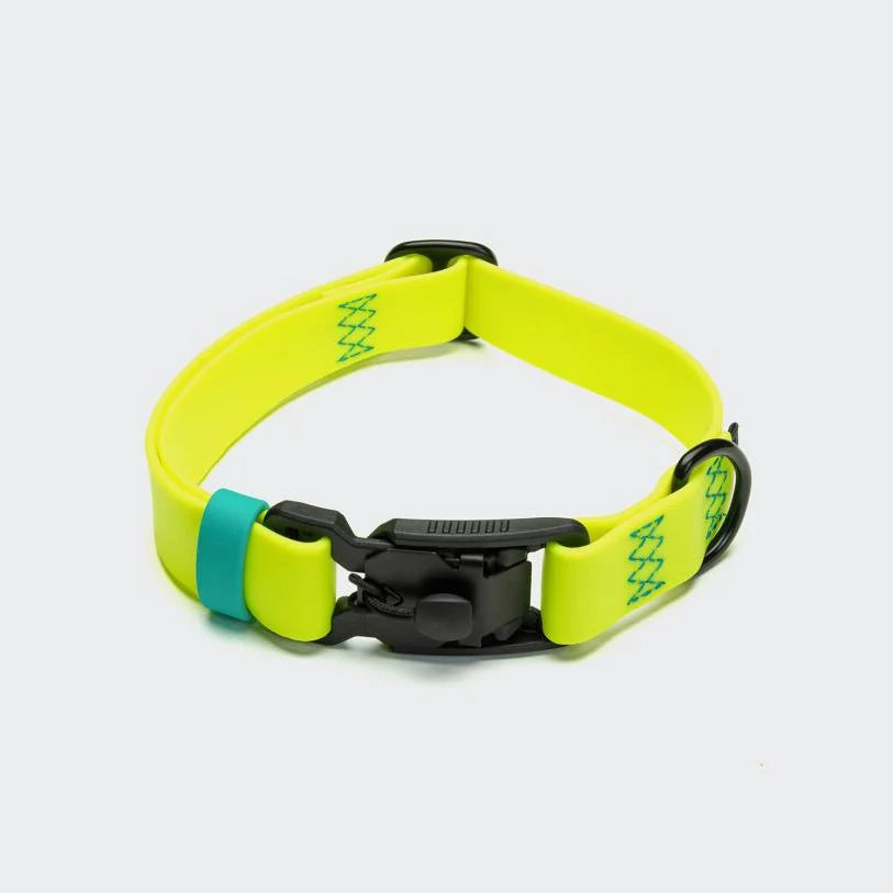 Hundehalsband BioThane Ipanema Neon Yellow-Aqua
