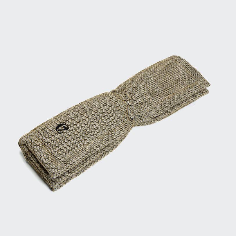 Hundematte Chenille Dots Black/Fennel