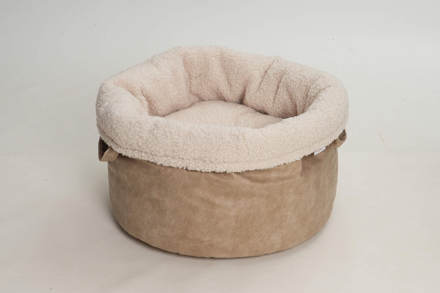 Hundekörbchen Shopper Little Basket Saddle gravel