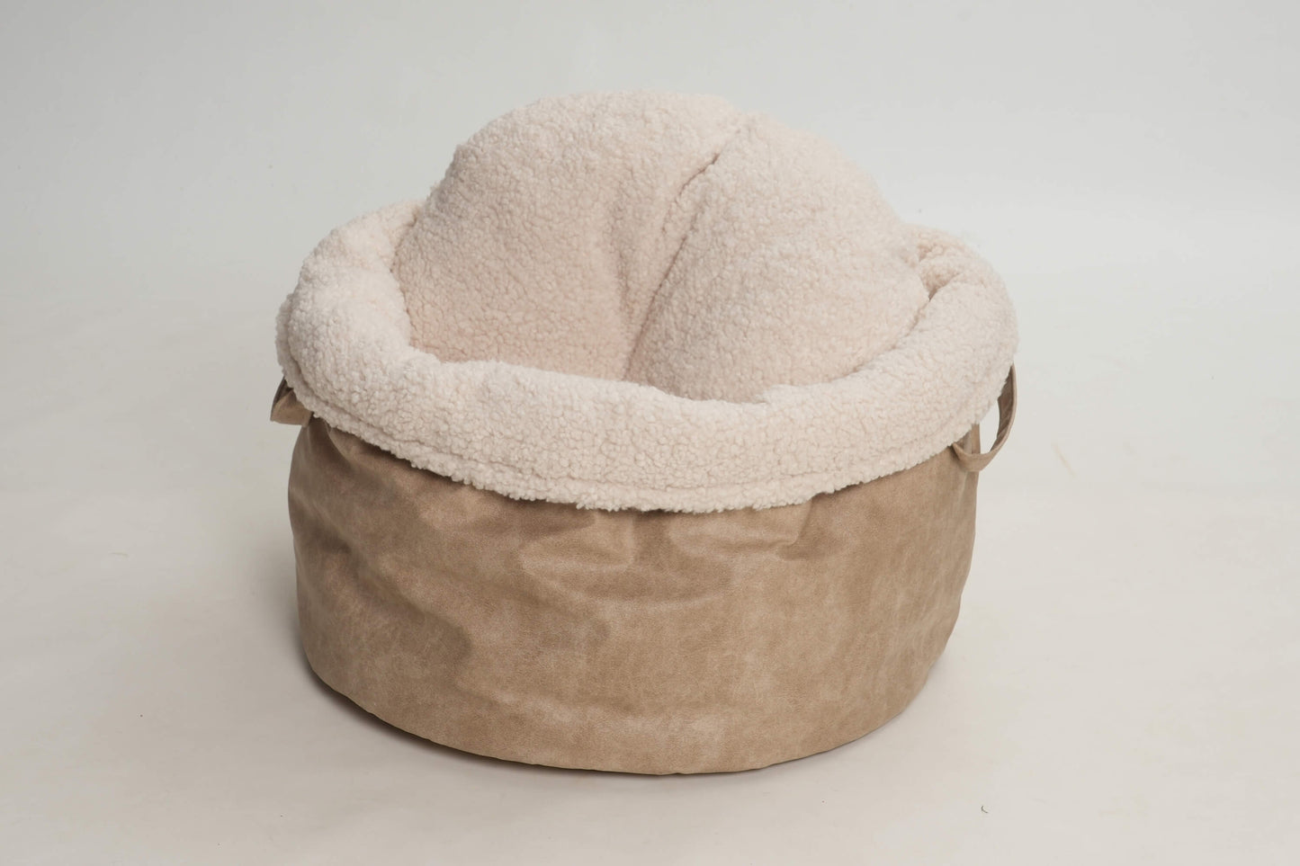 Hundekörbchen Shopper Little Basket Saddle gravel