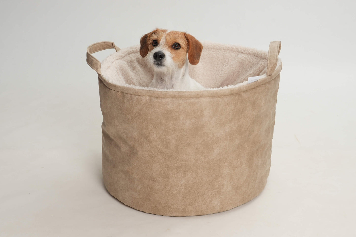 Hundekörbchen Shopper Little Basket Saddle gravel