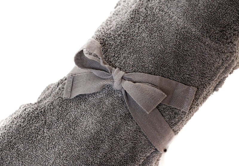 Hundebademantel aus Bio-Baumwolle "Stone Grey"