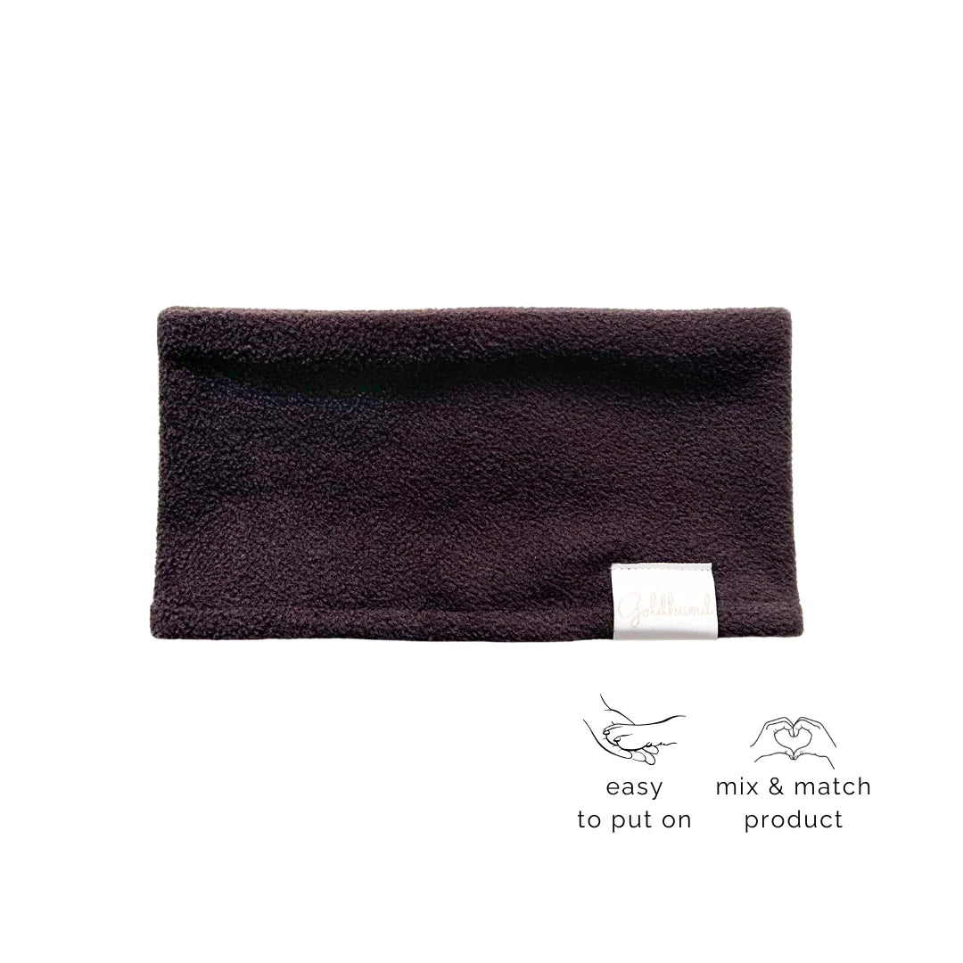 Teddy dog ​​loop scarf, taupe 