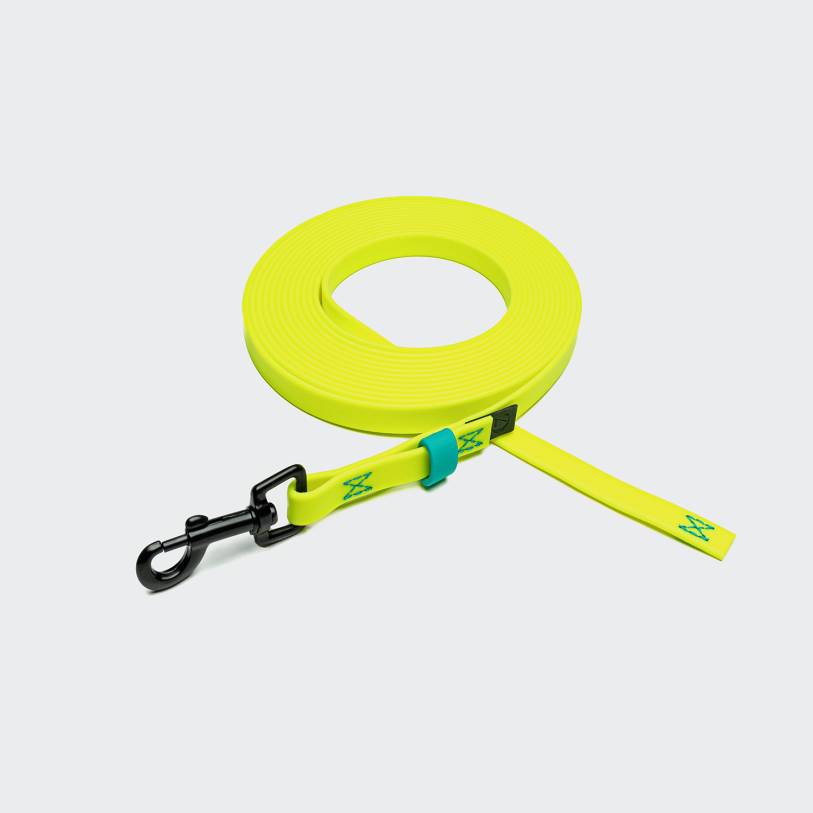 Schleppleine BioThane Ipanema Neon Yellow-Aqua