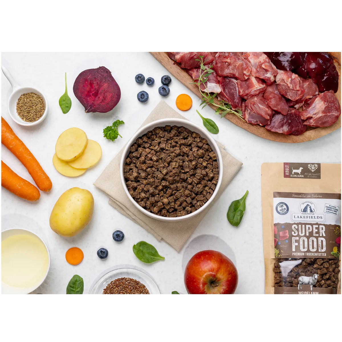 Trockenfutter Superfood Lamm - für kleine Hunde