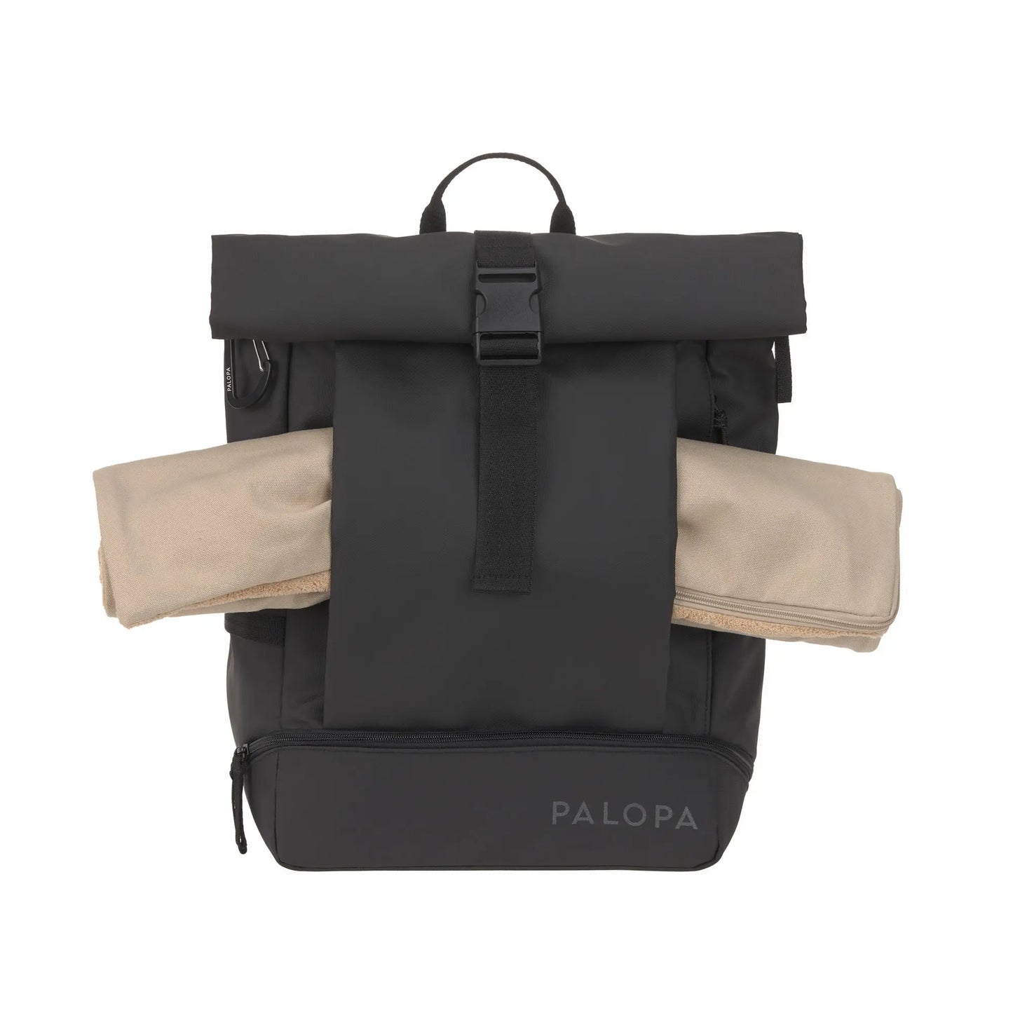 Rolltop Rucksack - Yoska, Schwarz