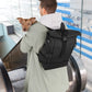 Rolltop Rucksack - Yoska, Schwarz