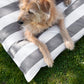 Outdoor Hundekissen slim Giardino Off White/Kiesel