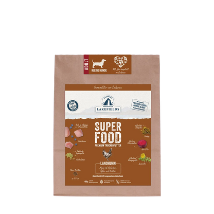 Trockenfutter Superfood Huhn - für kleine Hunde