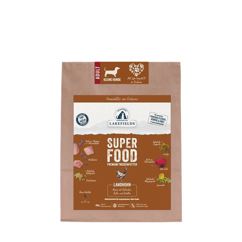 Trockenfutter Superfood Huhn - für kleine Hunde