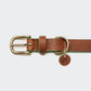 Hundehalsband Kings Park Cognac/Green