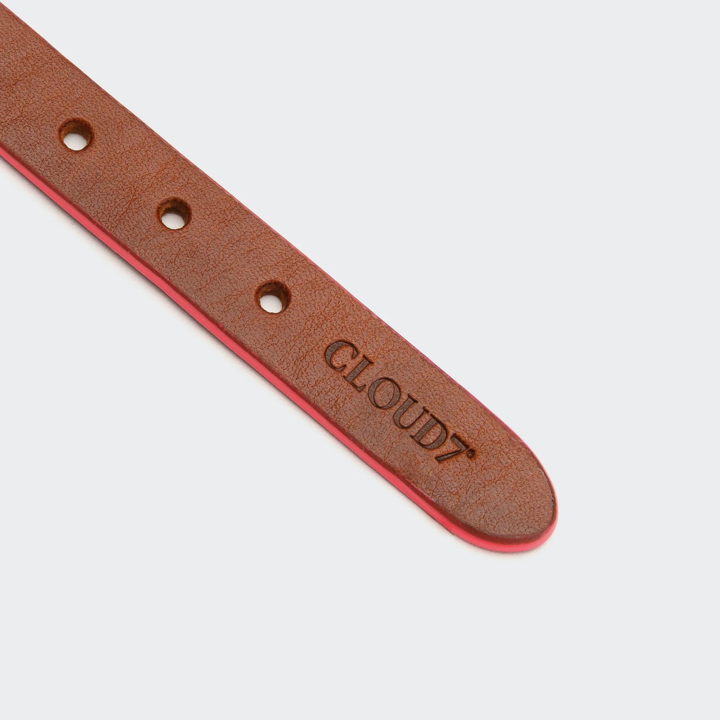Hundehalsband Prince Park Cognac/Pink