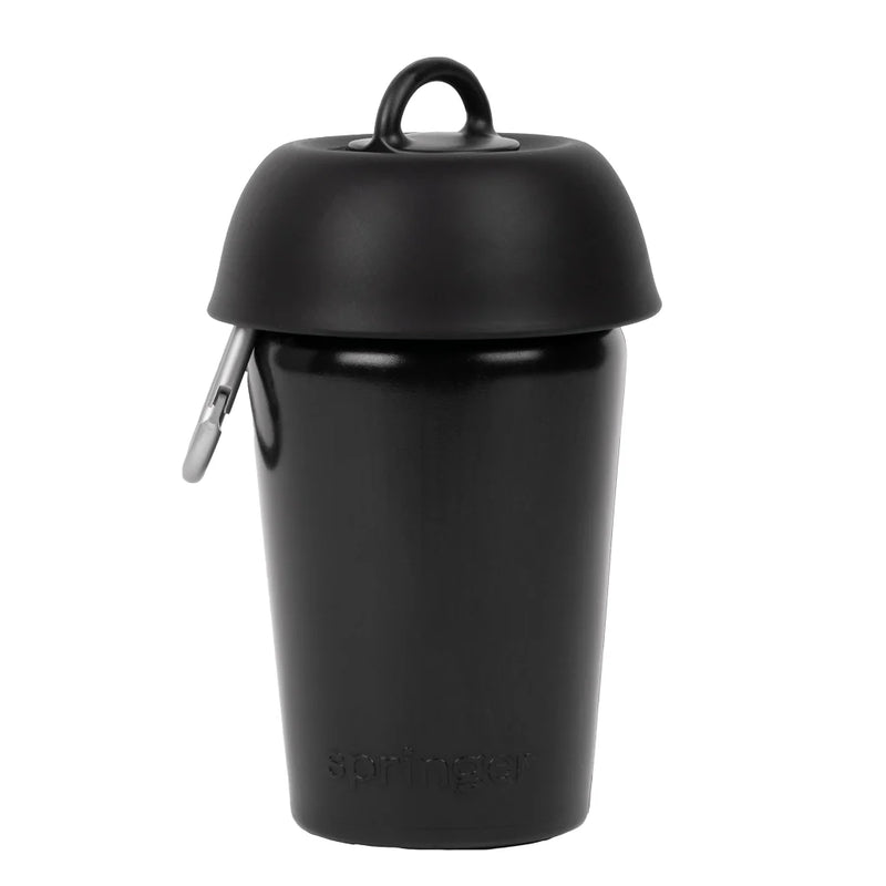 Reisetrinkflasche Flip Schwarz