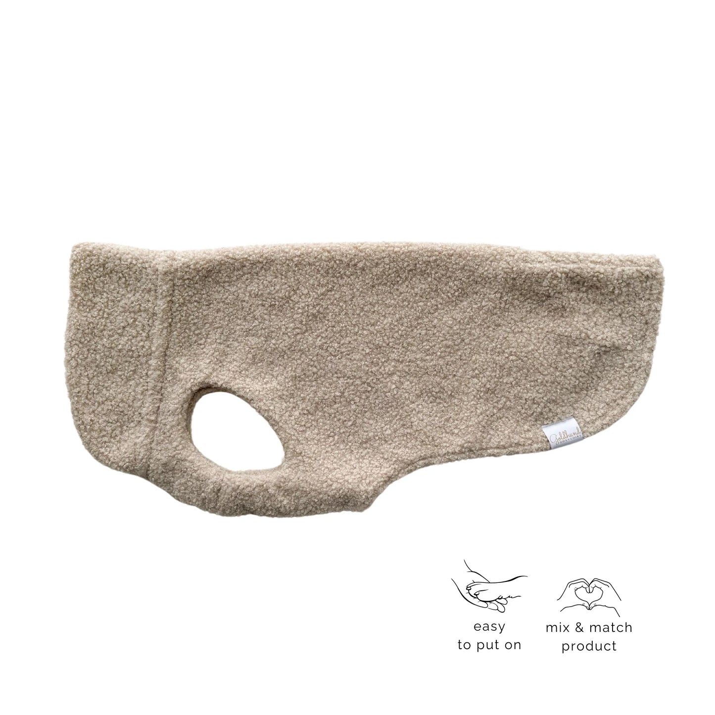 Hundepullover CosyShirt stay warm Teddy oatmeal