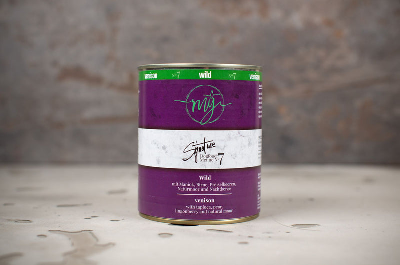 Nassfutter No7: Wild. Maniok. Birne. Preiselbeeren. Naturmoor