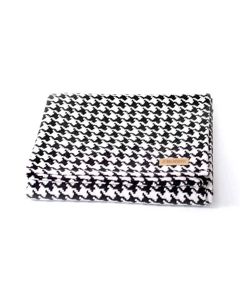 Hahnentritt Hundedecke aus Wolle