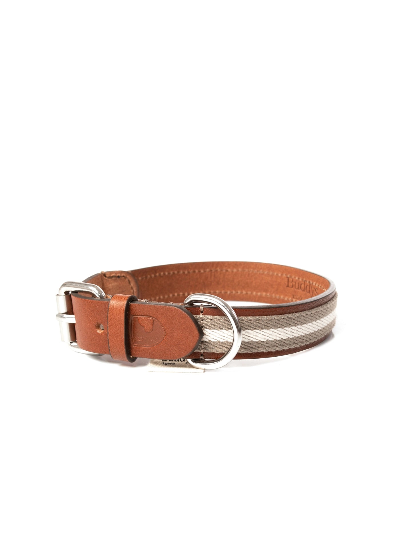 Hundehalsband Baseball Grau