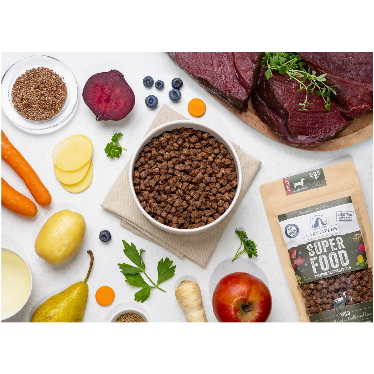 Trockenfutter Superfood Wild - für kleine Hunde