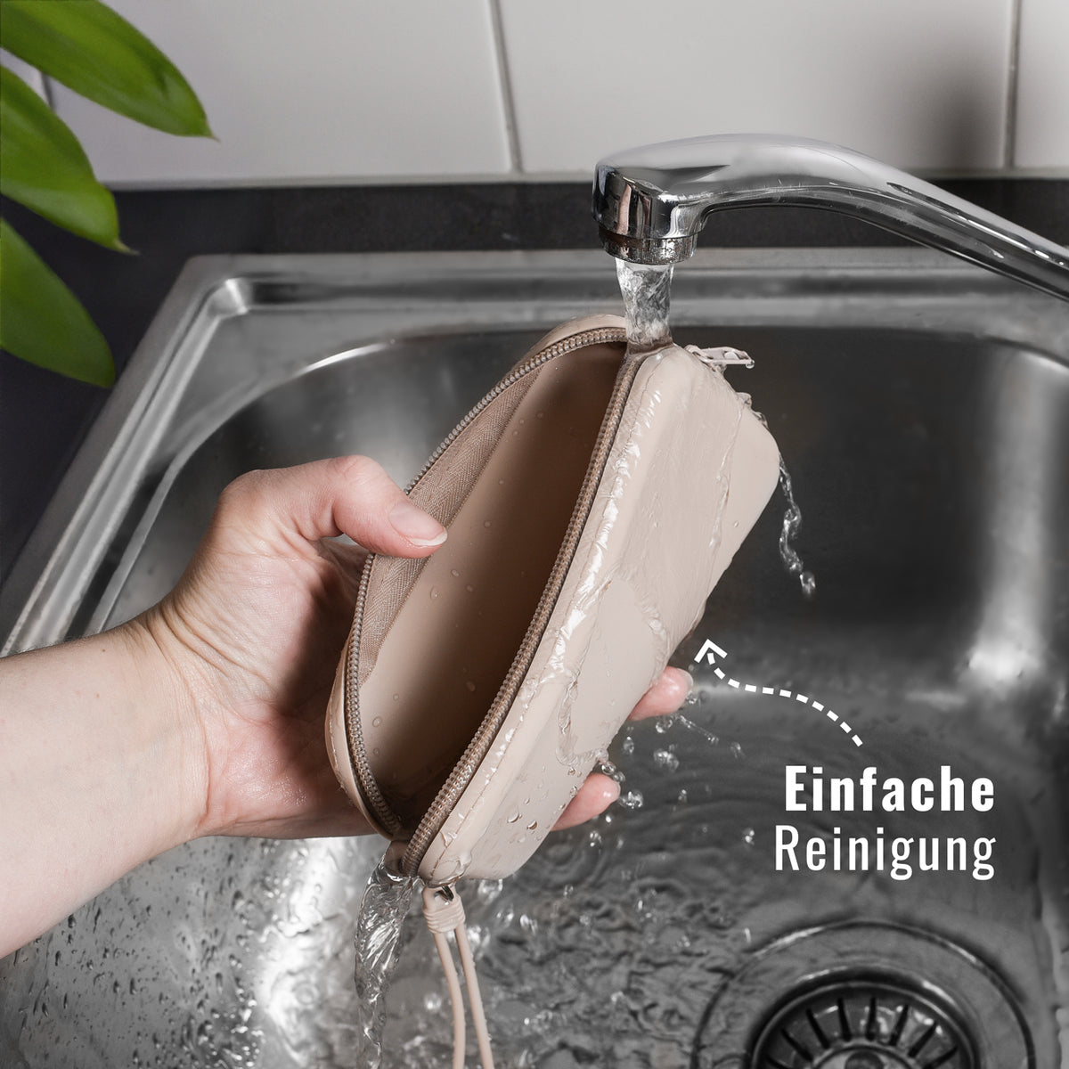 Leckerlitasche aus Silikon - Taupe