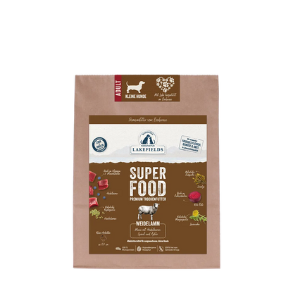Trockenfutter Superfood Lamm - für kleine Hunde