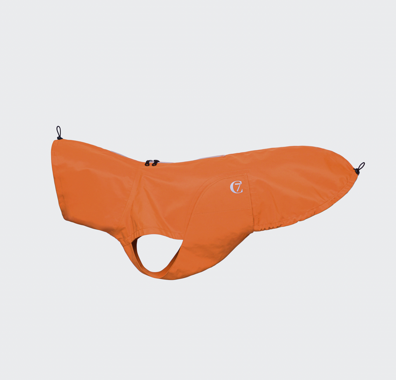 Cloud7 Hunderegenmantel Dublin Orange