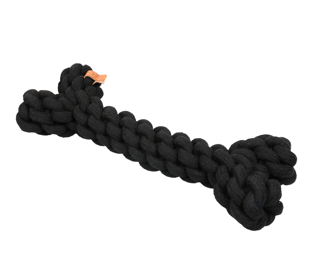 Dente Rope Toy schwarz