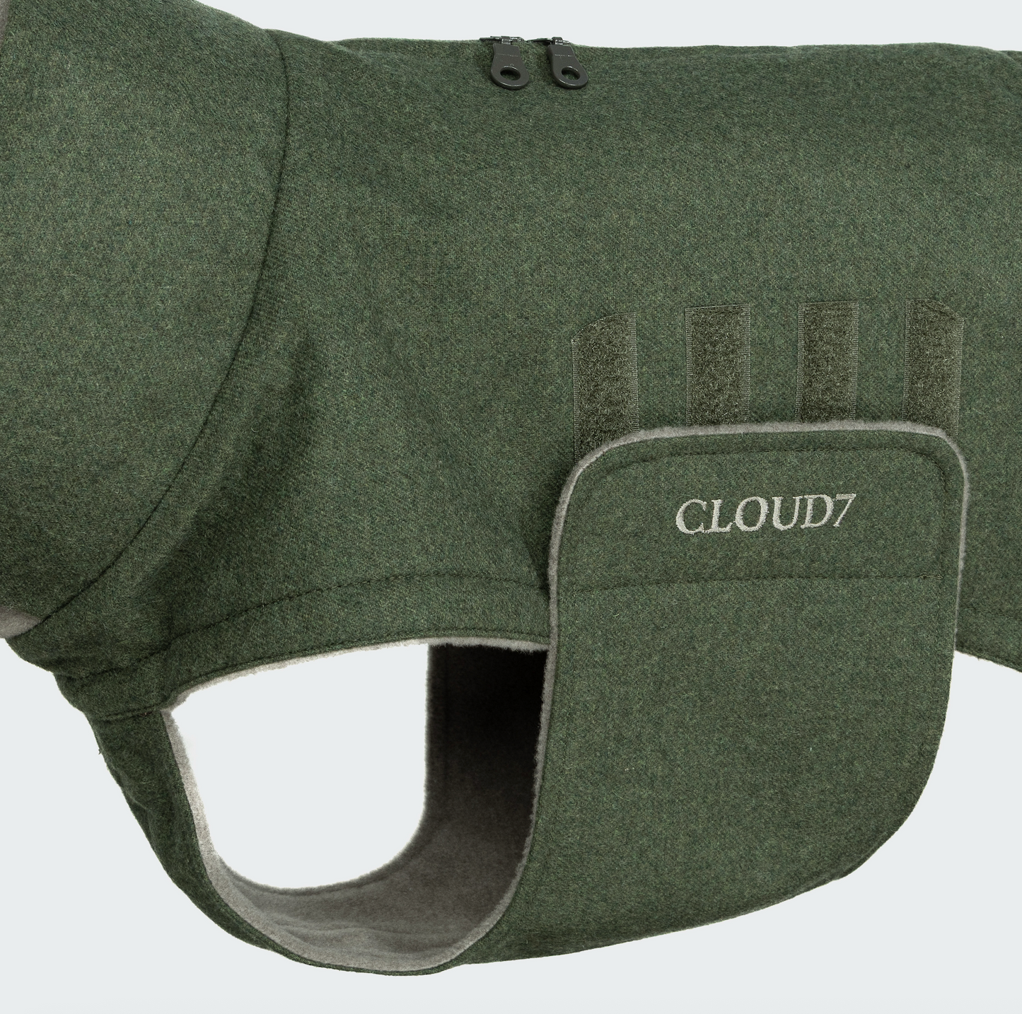 Hundemantel Brooklyn Long Flanell Fern Green