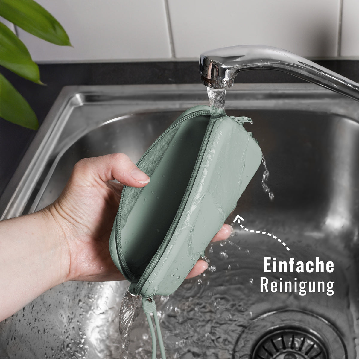Leckerlitasche aus Silikon - Sage Green