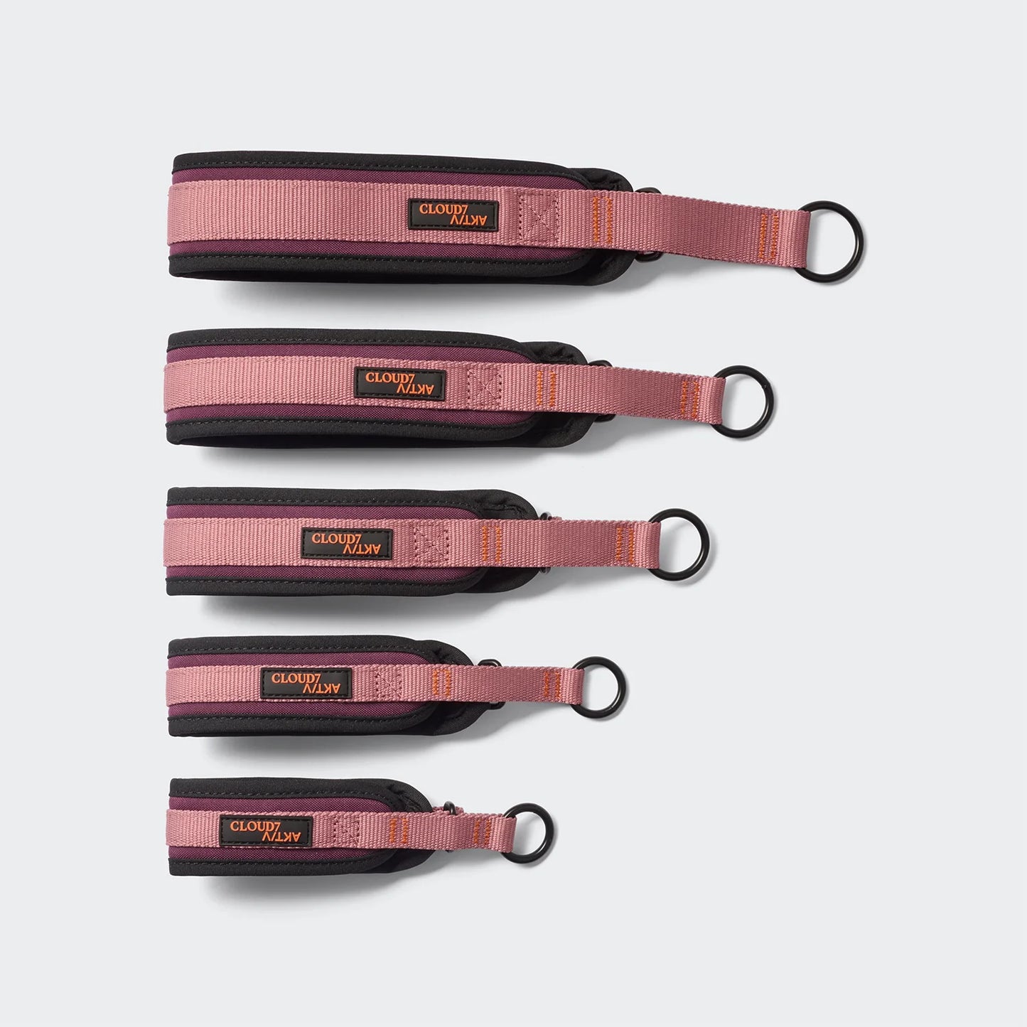 C-1 Zugstopp Halsband AKTIV Softshell Aubergine/Soft Rose