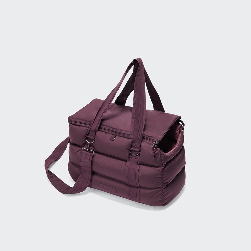 Hundetasche Montreal Aubergine mit Schultergurt