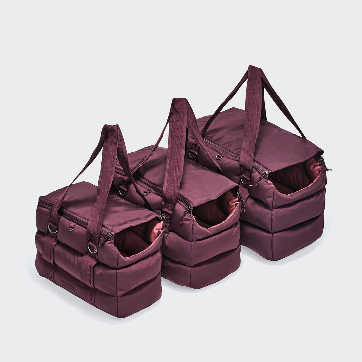 Hundetasche Montreal Aubergine mit Schultergurt