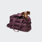 Hundetasche Montreal Aubergine mit Schultergurt