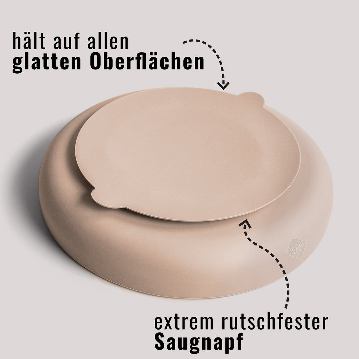 Anti-Schlingnapf in taupe