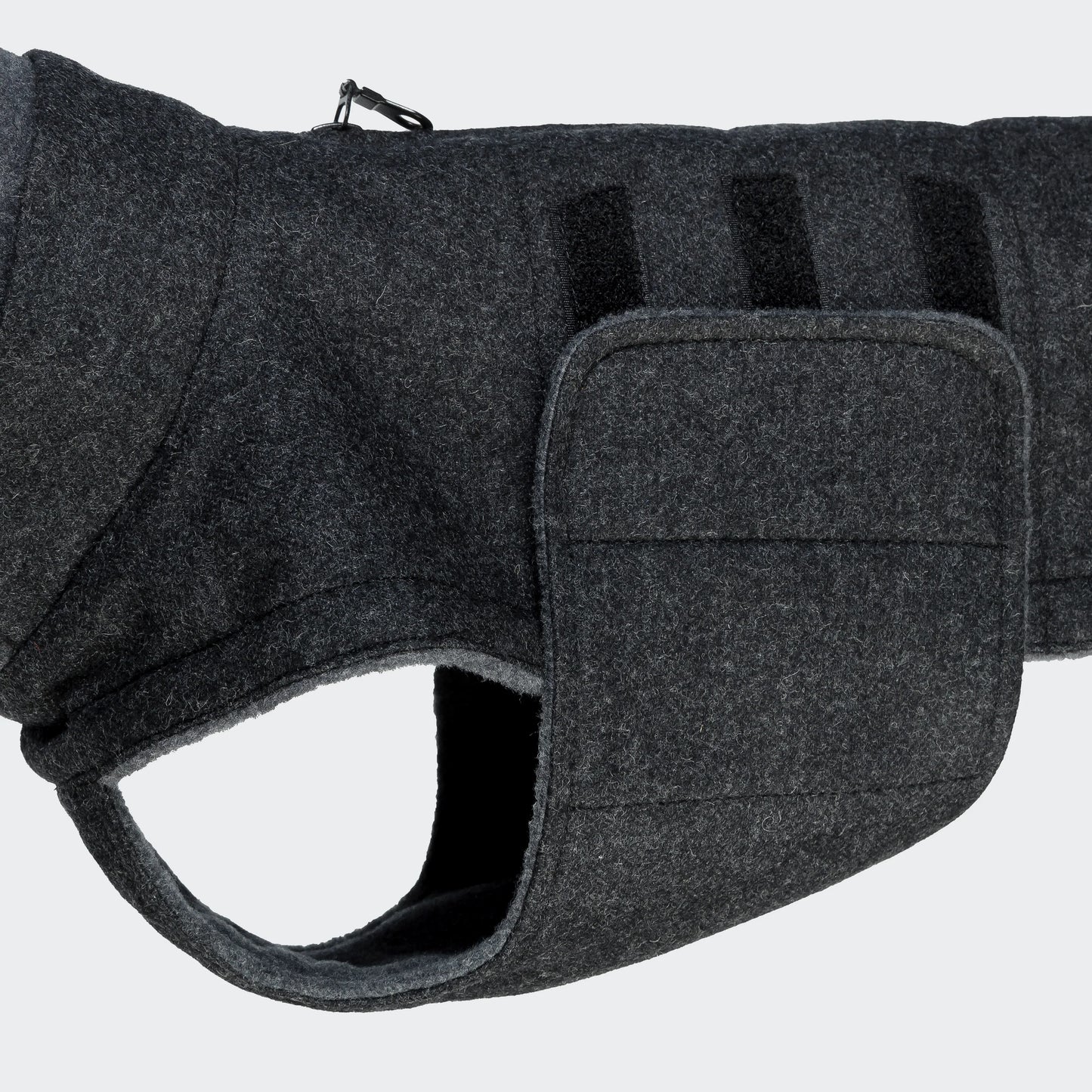 Hundemantel Brooklyn Dackel Flanell Anthra