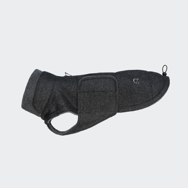 Hundemantel Brooklyn Dackel Flanell Anthra