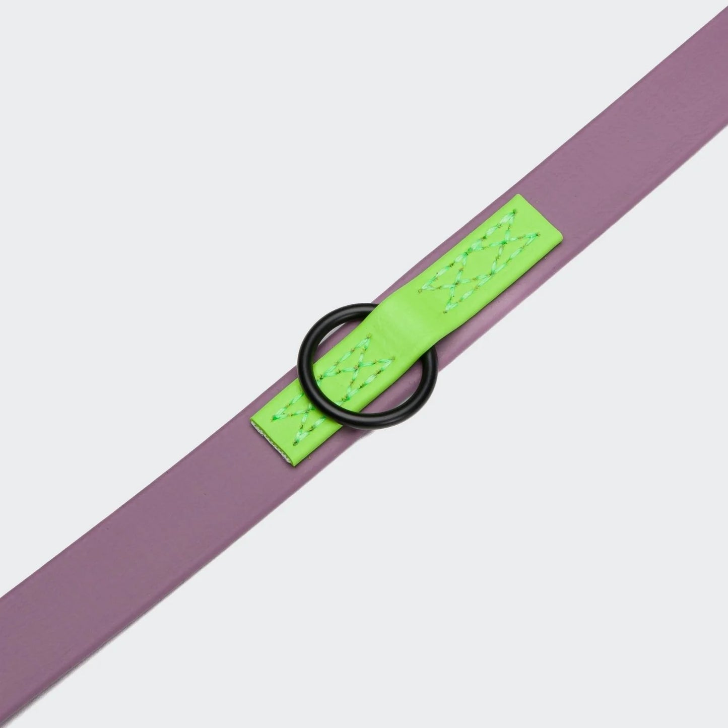 Hundeleine verstellbar BioThane Ipanema Lilac und Neon Green