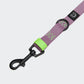 Hundeleine verstellbar BioThane Ipanema Lilac und Neon Green