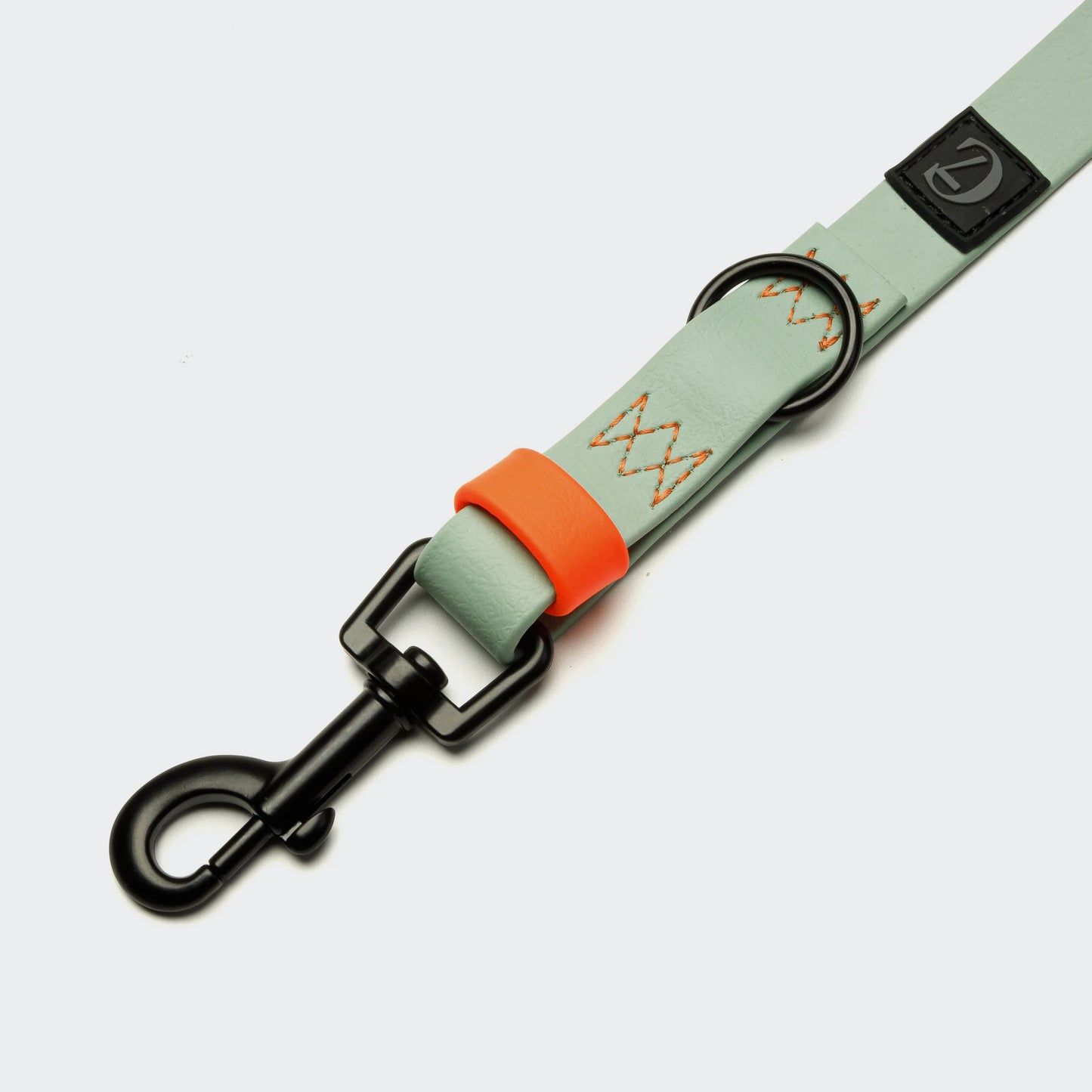Hundeleine verstellbar BioThane Ipanema Mint Neon-Orange