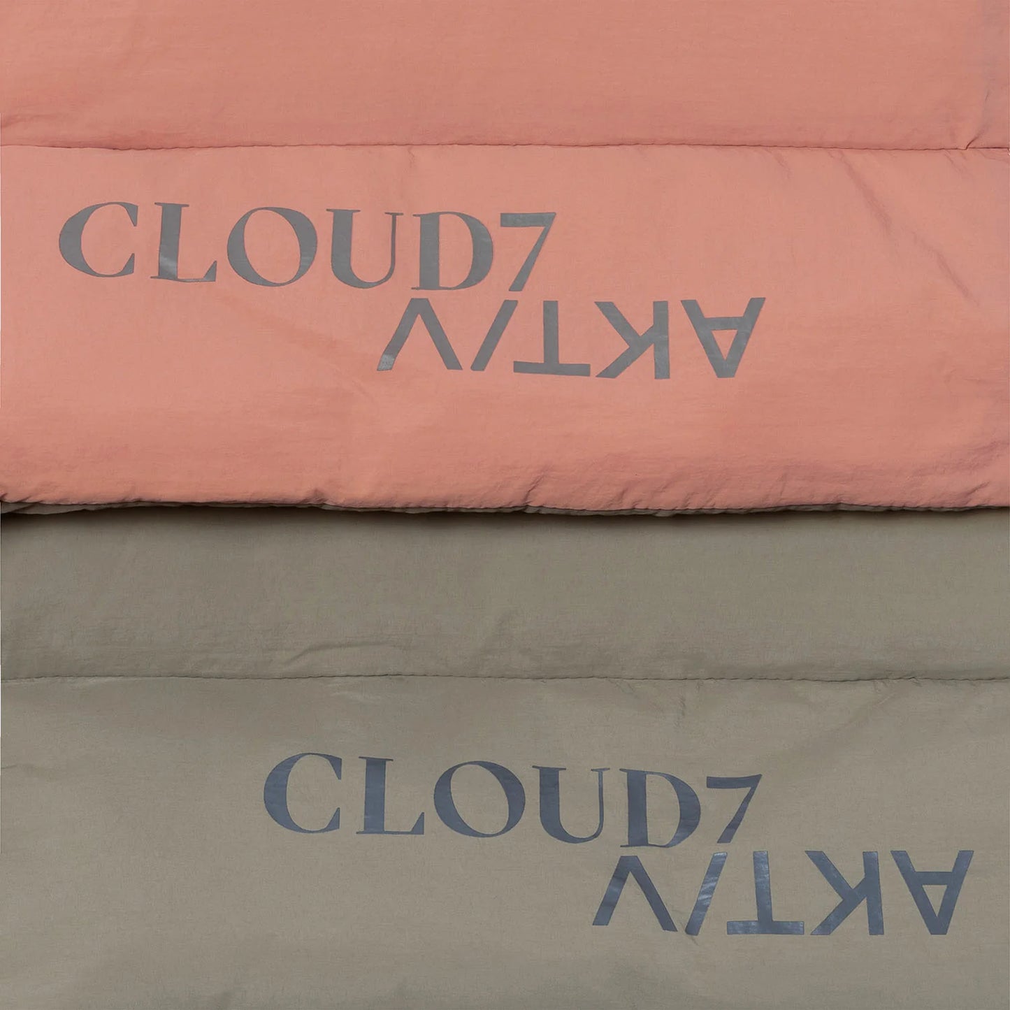 Hundereisebett & Tote Bag AKTIV Puffer Khaki/Peach