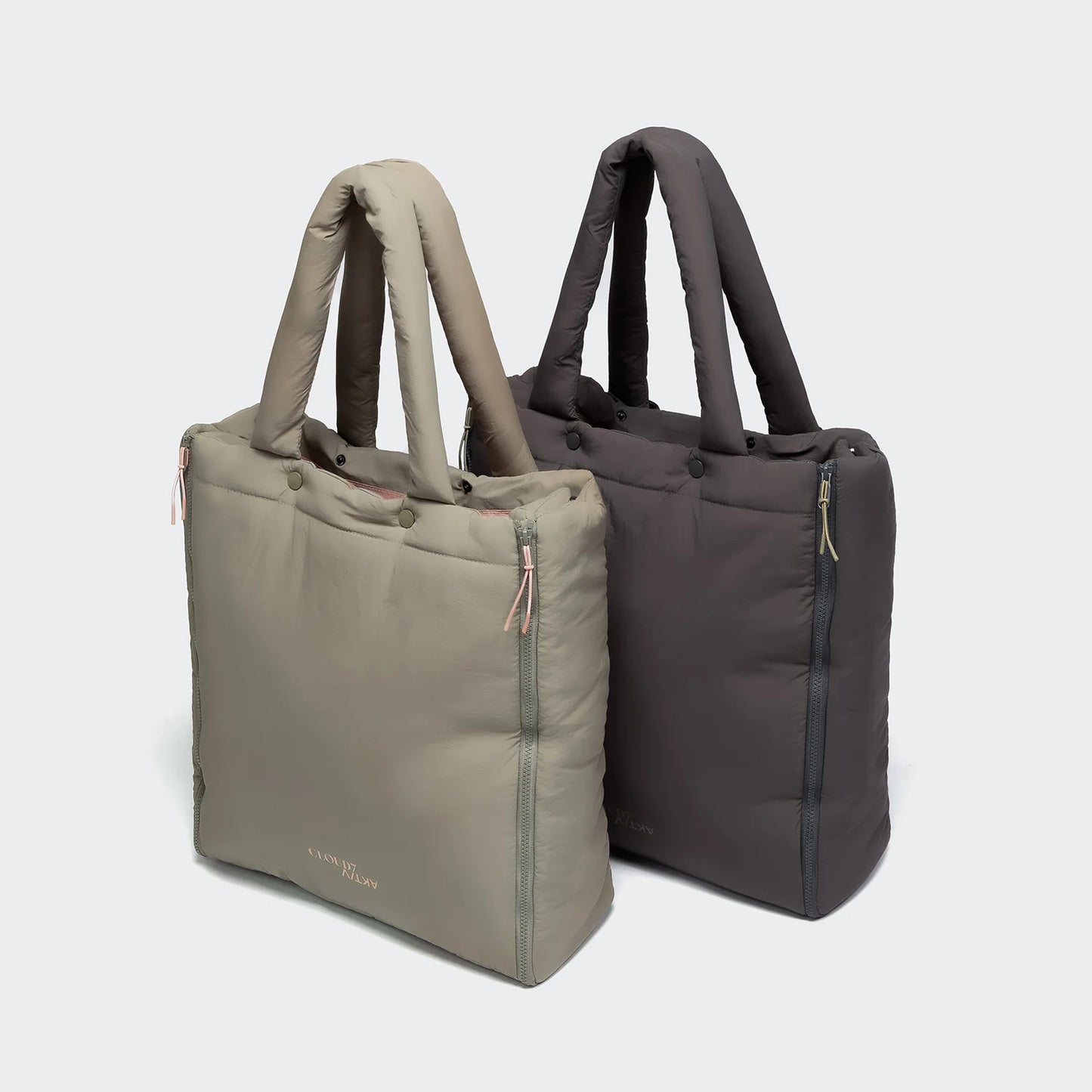 Hundereisebett & Tote Bag AKTIV Puffer Dark Grey/Khaki